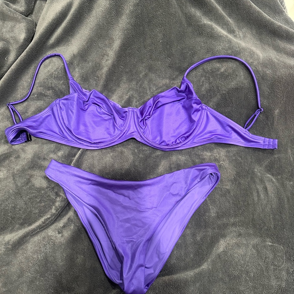 Purple Women's Swimwear Set